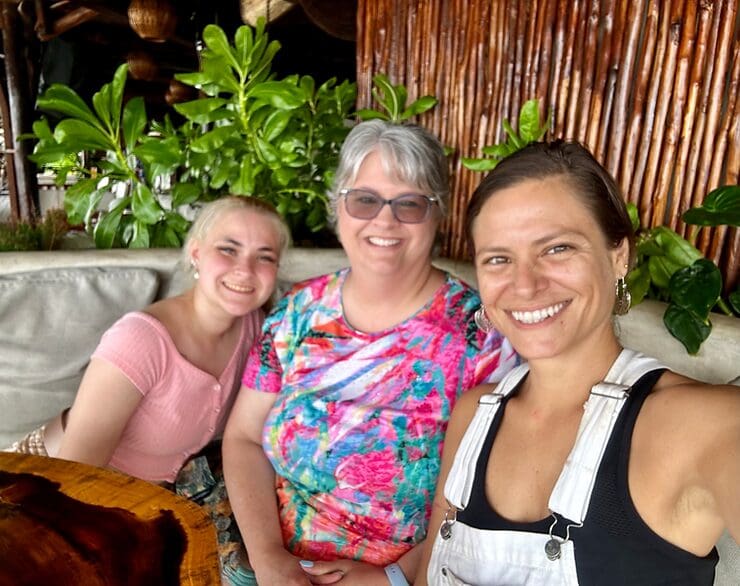 Enjoying an open air restaurant with spectacular views of the ocean in Cozumel with our new bestie from Greether was a delightful experience as we were immersed in the local culture of Mexico!